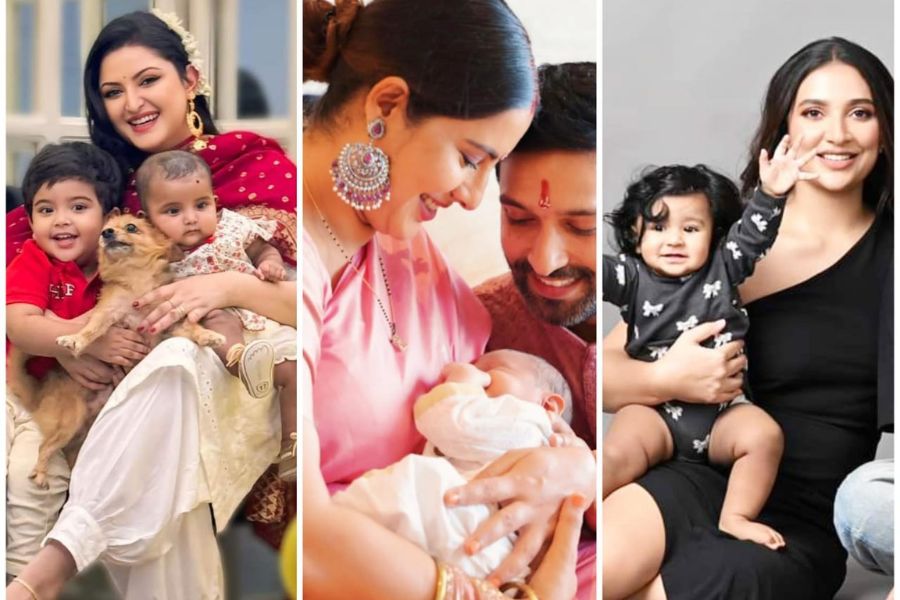 Tollywood and Bollywood star kids enjoying their first Durga Puja and celebrities announces pregnancy news dgtl