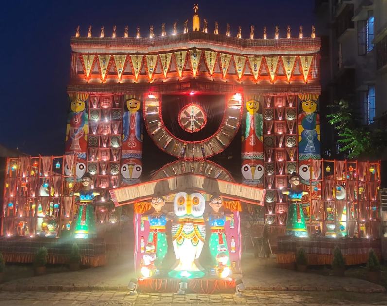 নিউটউন বিসি ব্লকের দুর্গা মণ্ডপ