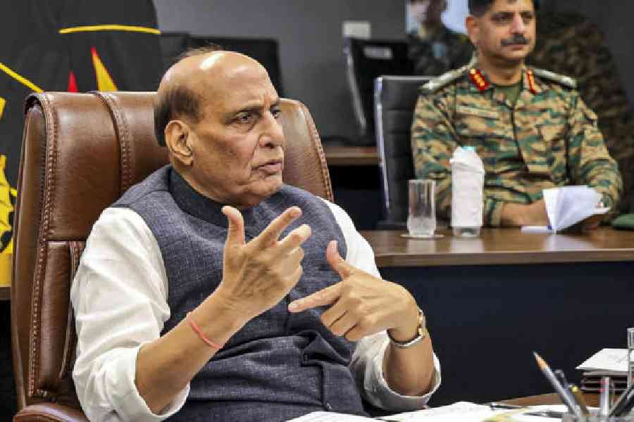 Defence minister Rajnath Singh did not go to Sikkim due to bad weather