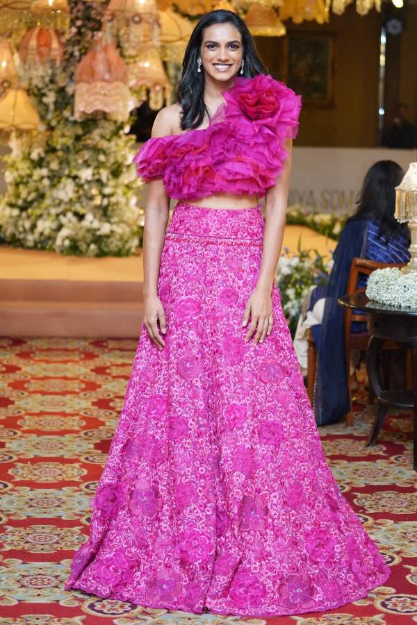 র‌্যাম্পে পিভি সিন্ধু।