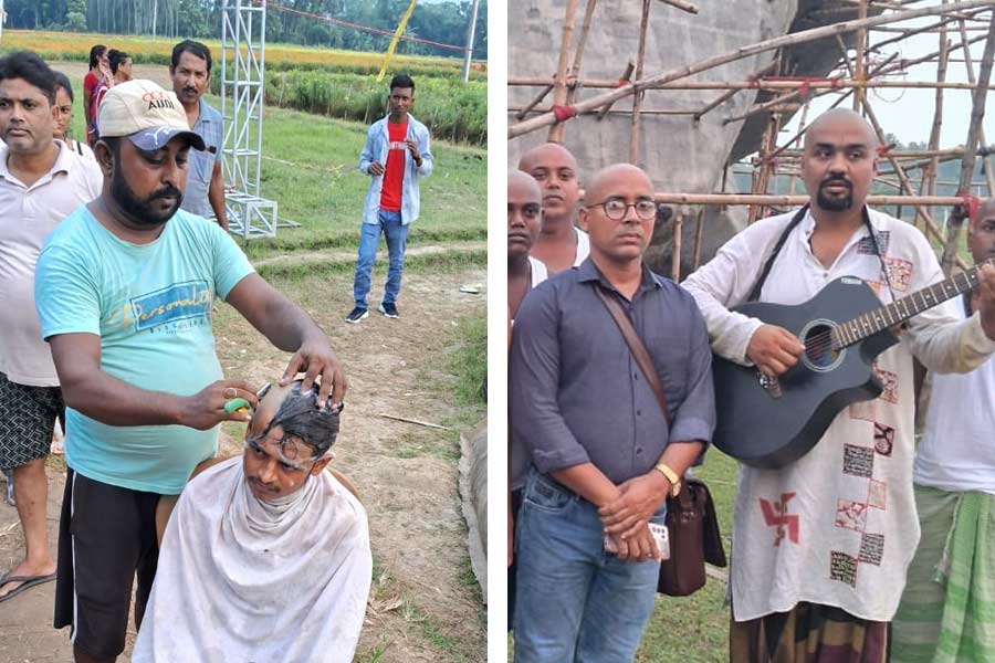 Ranaghat club protested by shaving their heads dgtld