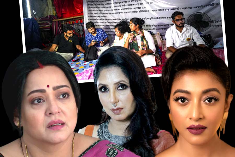 parajita Adhya, Chaiti Ghoshal and Paoli Dam did not take part in Sindoor khela due to RG Kar incident