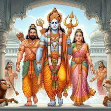 লক্ষ্মী পুজোর দিনে সীতা রাবণের ছবি এঁকে সখীদের রাবণ সম্পর্কে বোঝাচ্ছিলেন। সেই সময়ে রামচন্দ্র সেই ঘরে প্রবেশ করেন। প্রজাদের সন্দেহ দূর করতে তিনি সীতাকে মহর্ষি বাল্মীকির আশ্রমে পাঠানোর সিদ্ধান্ত নেন। 