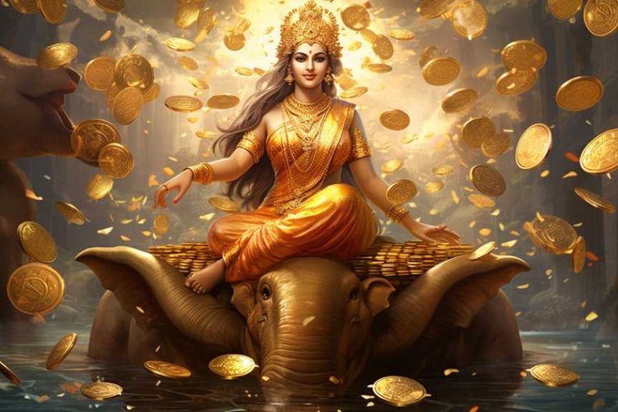 পুরাণ অনুযায়ী, লক্ষ্মী দেবসেনা রূপে জন্ম নিয়ে কার্তিকেয়র পত্নী হন। আবার কিছু পুরাণ মতে, তিনি গণেশ-পত্নী। পরে লক্ষ্মী এবং সরস্বতী একই রূপে গণ্য হয়। সেই সময় থেকে শস্য ও সম্পদের দেবী হিসেবে গণ্য করা হয় লক্ষ্মীকে।