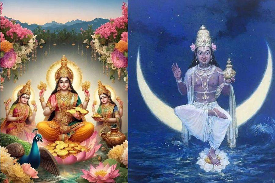 পুরাণ অনুযায়ী এই পবিত্র দিনে দেবী লক্ষ্মী এবং চন্দ্র দেবতার পুজো করা শুভ। 