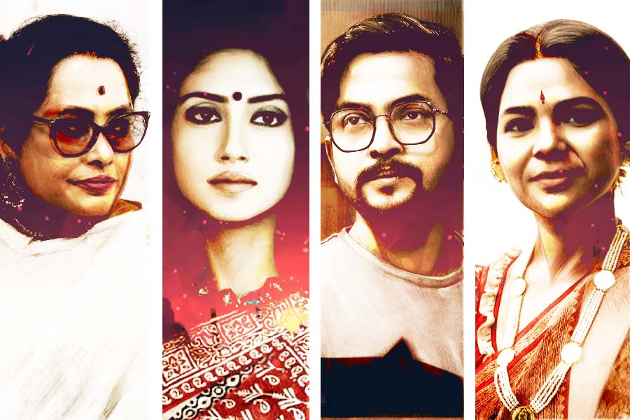 Image Of Leena Ganguly, Debleena Dutta, Shourav Chakraborty, Sudipta Chakraborty