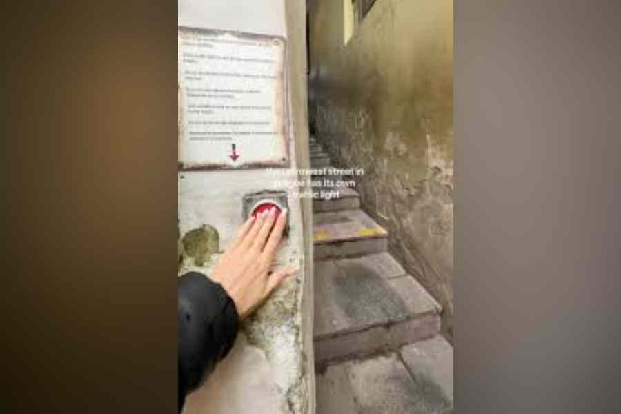 ভাইরাল ভিডিয়োর পোস্টের ক্যাপশনে লেখা ছিল, ‘বিশ্বের সবচেয়ে সরু রাস্তা’। সেই ক্লিপেই দেখা যাচ্ছে, এই গলিতে ঢোকার আগে আপনাকে সিগন্যাল চালু করতে হবে, যাতে উল্টো দিক থেকে সেই সময়ে কেউ না আসেন। কারণ গলিটি এতই সরু, যে দু’জন মানুষ একসঙ্গে পাশাপাশি আঁটবেন না। 