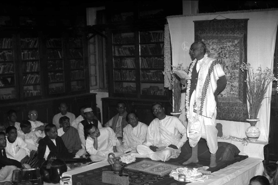 বঙ্গীয় সাহিত্য পরিষদে স্যর যদুনাথকে সম্বর্ধনা।