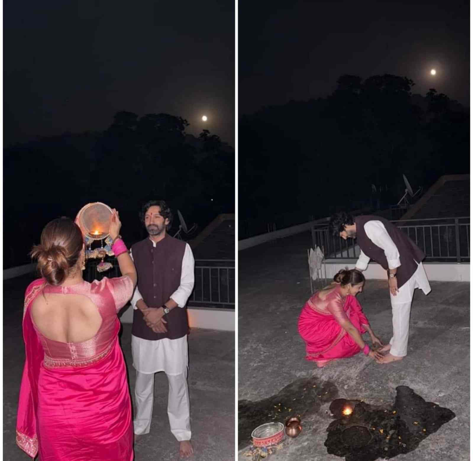  বিক্রান্ত মাসে: করওয়া চৌথে স্বামীর দীর্ঘায়ু কামনা করে উপোস রাখলেন শীতল ঠাকুর। স্ত্রীর পা ছুঁয়েছেন অভিনেতা বিক্রান্ত মাসে। তারকা দম্পতির ছবিতে মুগ্ধ নেটদুনিয়া।  এই প্রতিবেদনটি ‘আনন্দ উৎসব’ ফিচারের একটি অংশ।  