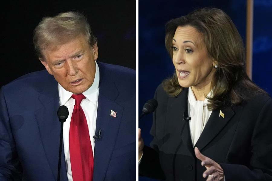 Kamala Harris leads Donald Trump a little in opinion poll for US Presidential Election 2024 dgtl