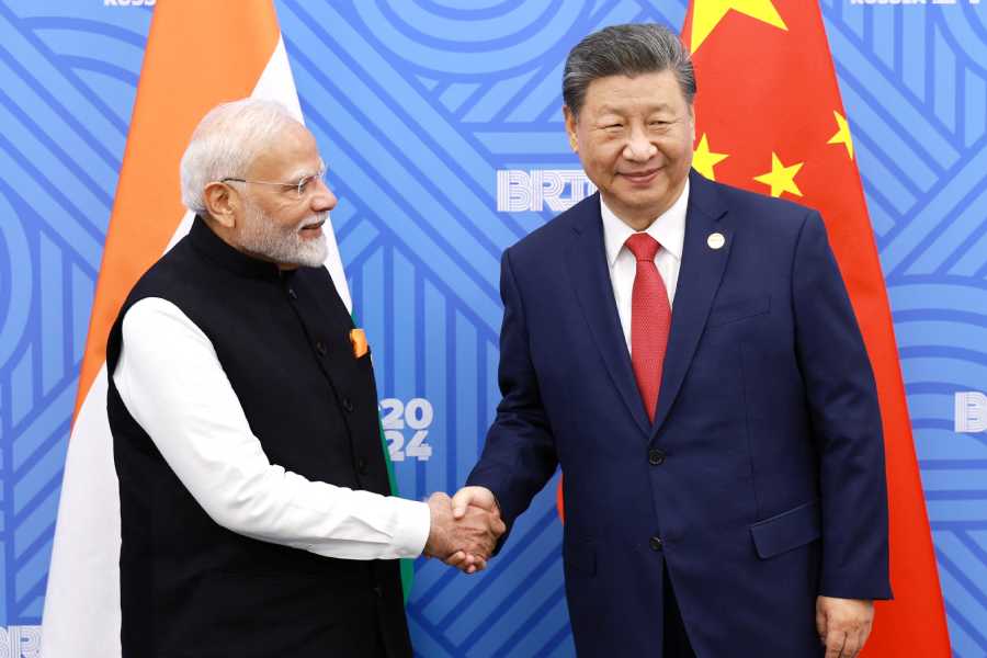 PM Narendra Modi meets Chinese President Xi Jinping in Kazan BRICS Summit dgtl