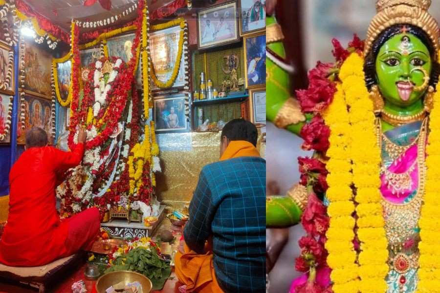 এই শ্রীপতিপুর গ্রামের অধিকার পরিবারেই পূজিত হন এই কালী। এই  দেবীর প্রতিষ্ঠা করেছিলেন বটকৃষ্ণ অধিকারী।