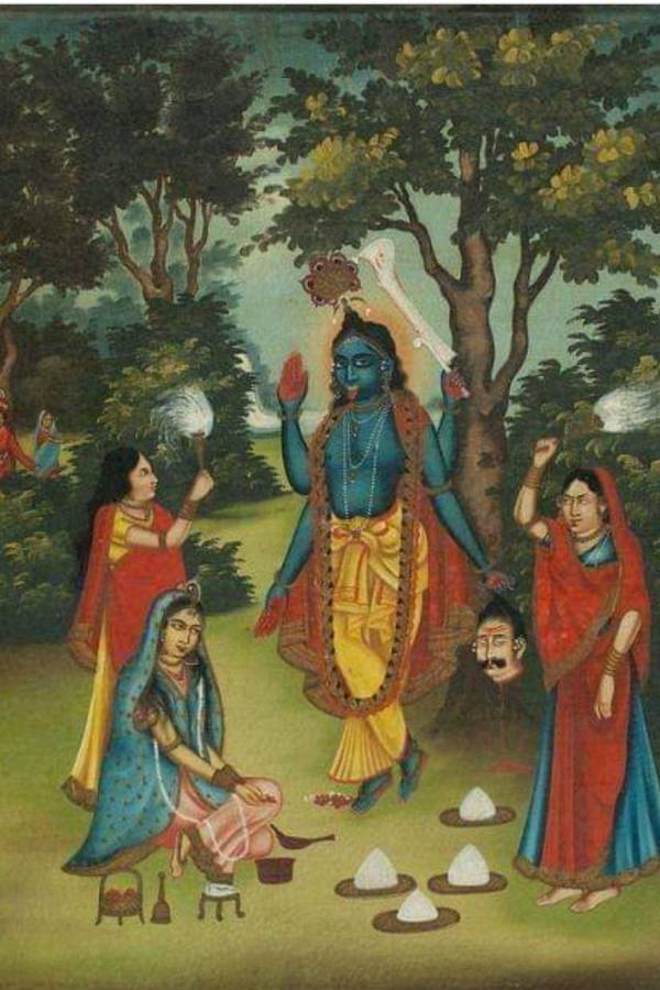 একদিন শ্মশানের কাছে গরুর খুঁটি বাঁধতে গিয়ে বটকৃষ্ণ অধিকারী বুঝতে পারেন তাকে কেউ পিছন থেকে নাম ধরে ডাকছেন। পিছন ফিরে তাকাতেই তিনি দেখতে পান একজন পুরুষ তাঁকে দীক্ষা দেবেন বলে ডাকছেন। 