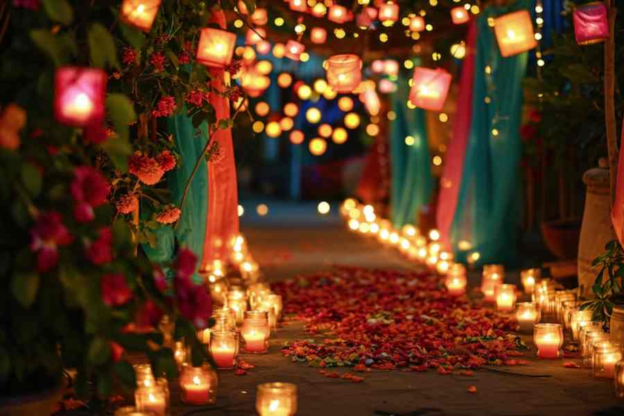 Here are some safety tips when decorating with light bulbs for Diwali