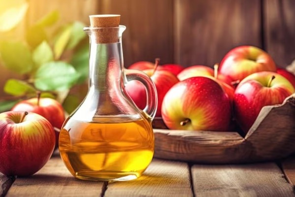 অ্যাপল সাইডার ভিনিগারে আছে অ্যাসেটিক অ্যাসিড।
