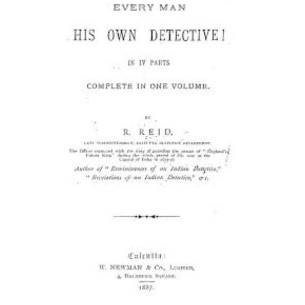 The history of evidence photography and Amherst street murder which initiated detective department of Calcutta 