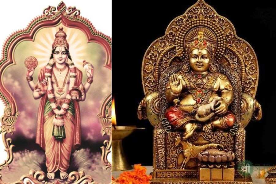 আবার অনেকের মতে, ধন্বন্তরীকে হলুদ ও কুবেরকে সাদা মিষ্টি অর্পণ করলে ঘরে সুখ-সমৃদ্ধি ফিরে আসে। 