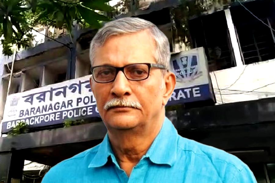 CPM leader Tanmoy Bhattacharya was again questioned by the police for one and a half hours on Wednesday