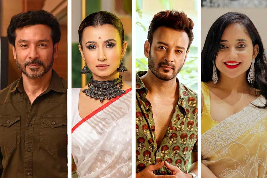 Bengali actor Tota Roy Choudhury Monami Ghosh Saheb Bhattacharjee and Soumitrisha Kundu share their experience with crackers