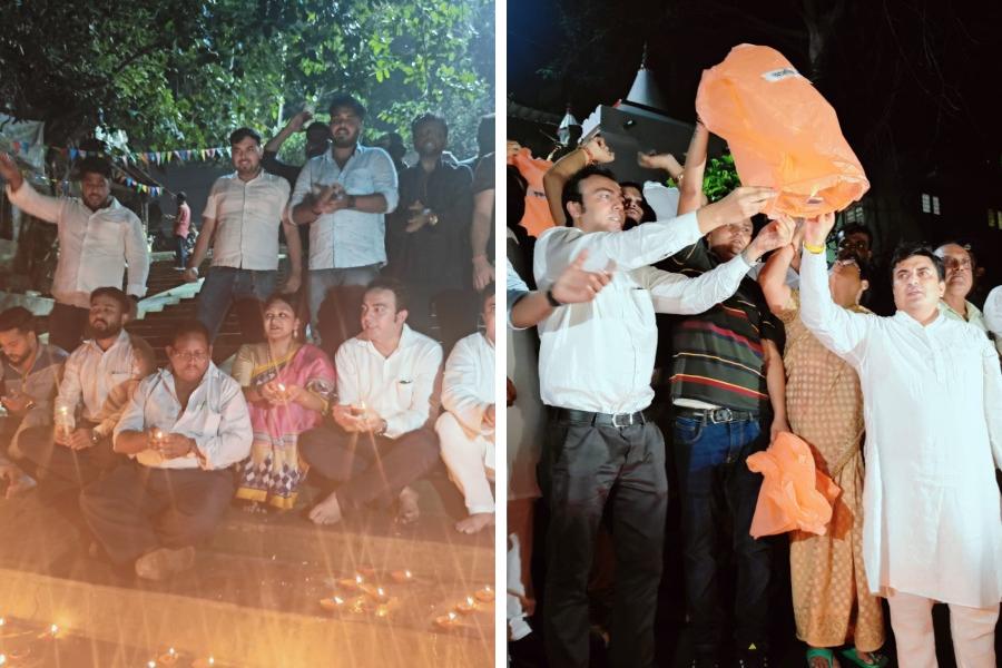 BJP makes headway in Kali puja organization in town