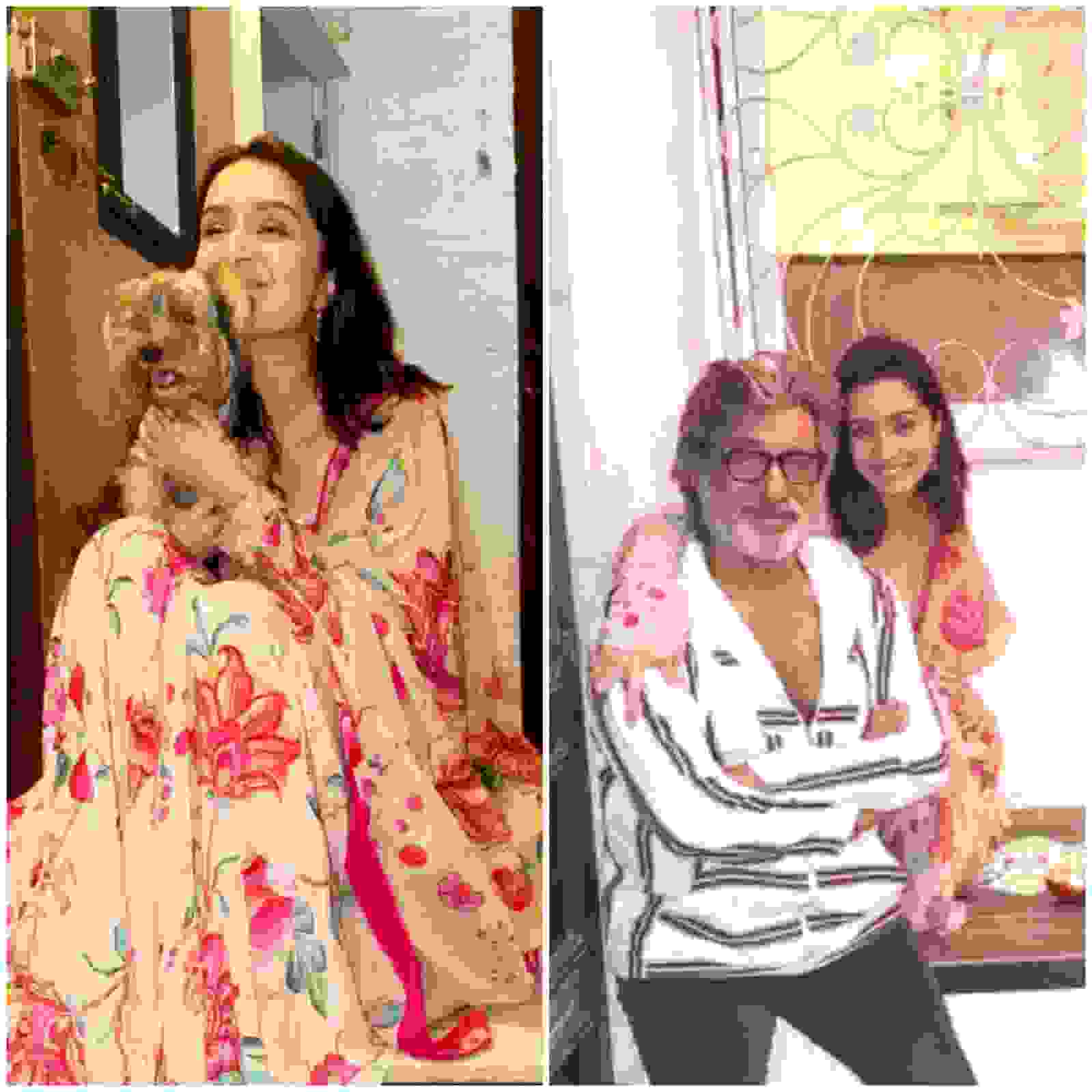 ঘরোয়া ভাবেই দীপাবলি পালন শ্রদ্ধা কপূরের। সাদা-কালোয় জ্যাকেট এবং প্যান্টে বেশ খোশমেজাজে ধরা দিলেন বাবা শক্তি কপূরও।