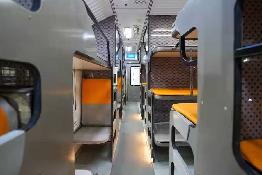 Vande Baharat sleeper train, rail minister unveil new prototype coach 