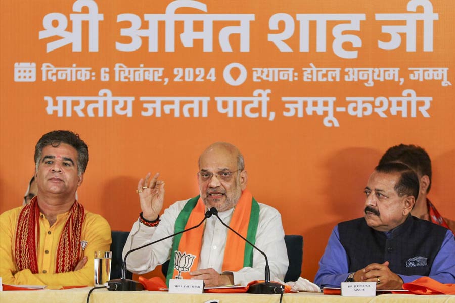 Amit Shah releases manifesto of BJP for Jammu and Kashmir Assembly Election 2024