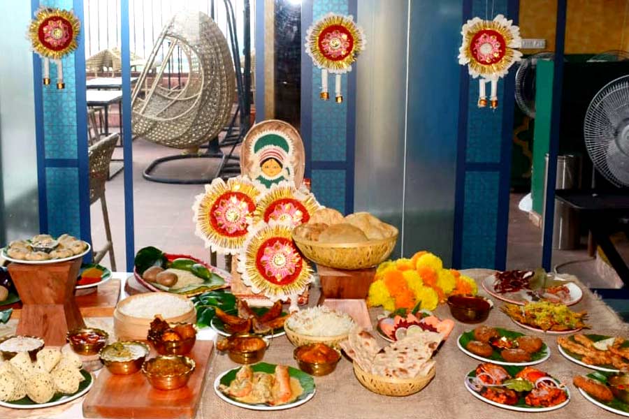 A fine dine destination during the puja days in office area