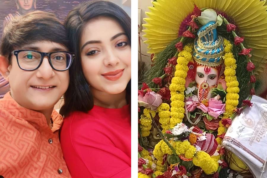 Sreemoyee Chattoraj and Kanchan Mullick shared their planning for Ganesh Chaturthi