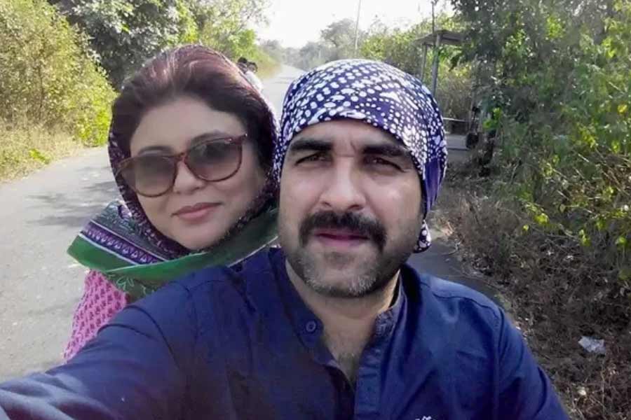 Pankaj Tripathi and Mridula Tripathi