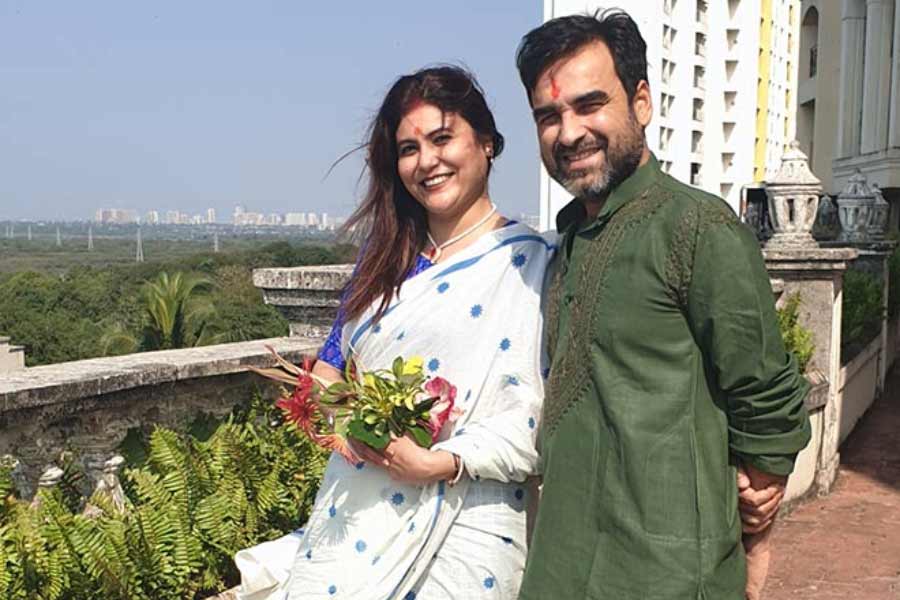 Pankaj Tripathi and Mridula Tripathi