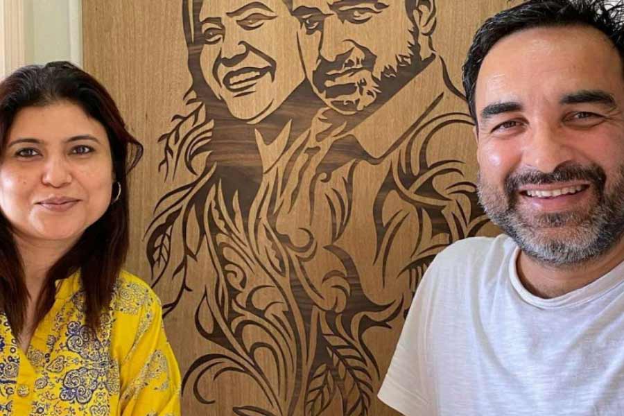 Pankaj Tripathi and Mridula Tripathi