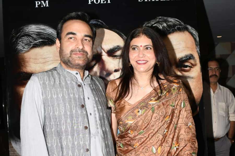 Pankaj Tripathi and Mridula Tripathi