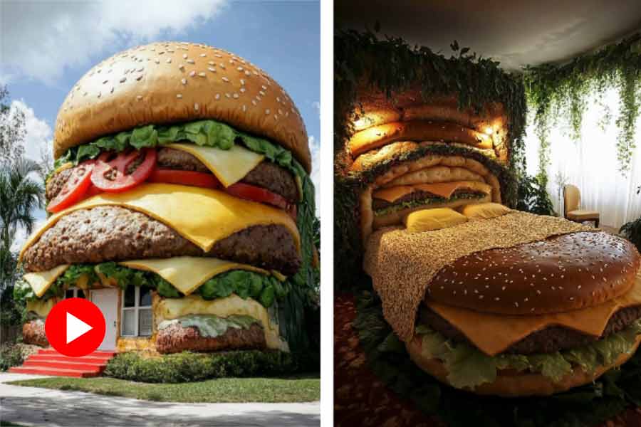 AI generated burger house amazes the internet