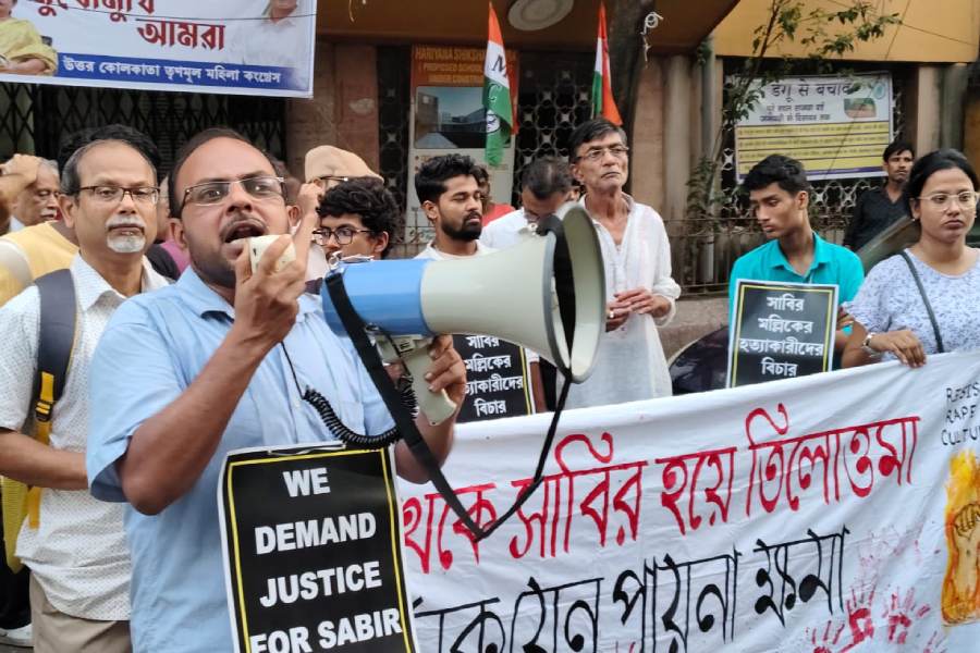 হরিয়ানা ভবনের সামনে ‘নাগরিক দ্রোহ’র ডাকে বিক্ষোভ।