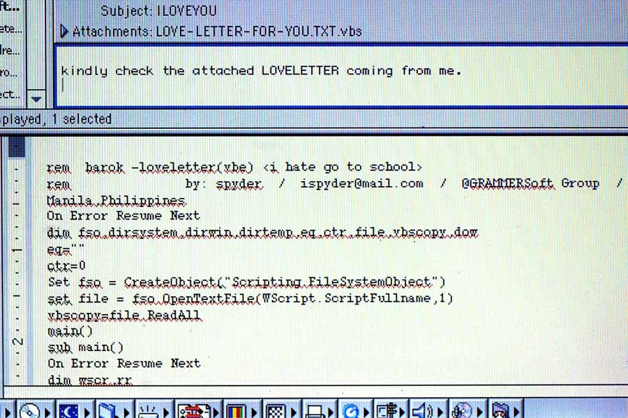 I love you, the deadly computer bug caused millions damage 