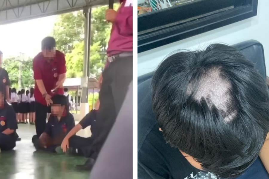 Thailand teacher make 66 students partially bald