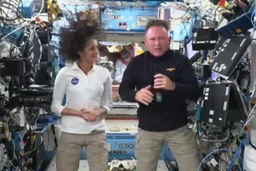 Sunita Williams and Butch Wilmore held press conference from space dgtl