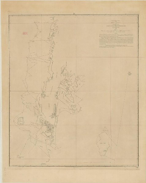 ব্লেয়ারের তৈরি করা আন্দামানের নটিকাল চার্ট। 