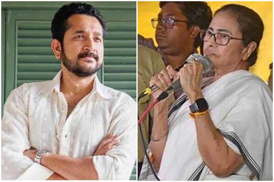 Image Of Parambrata Chatterjee, Mamata Banerjee