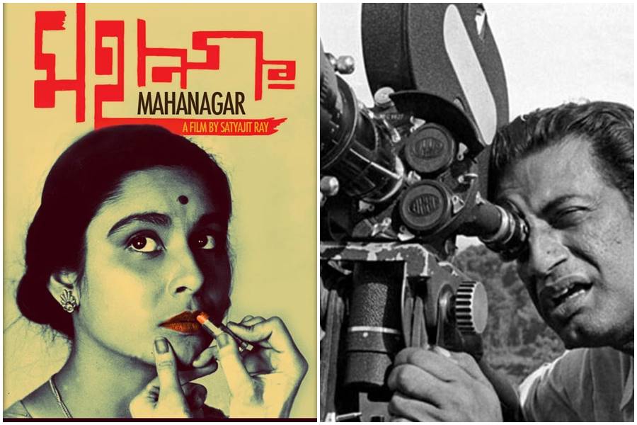 Image Of Satyajit Ray And His Film Mahanagar