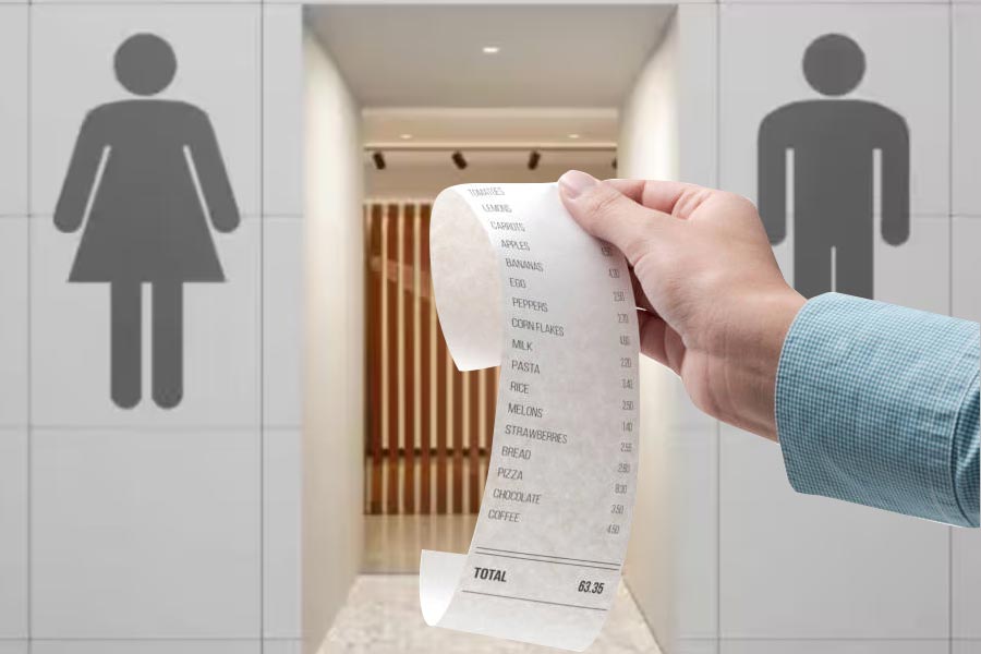 Bill of minimum 1000 rupees to use VIP washroom in mall of Bengaluru