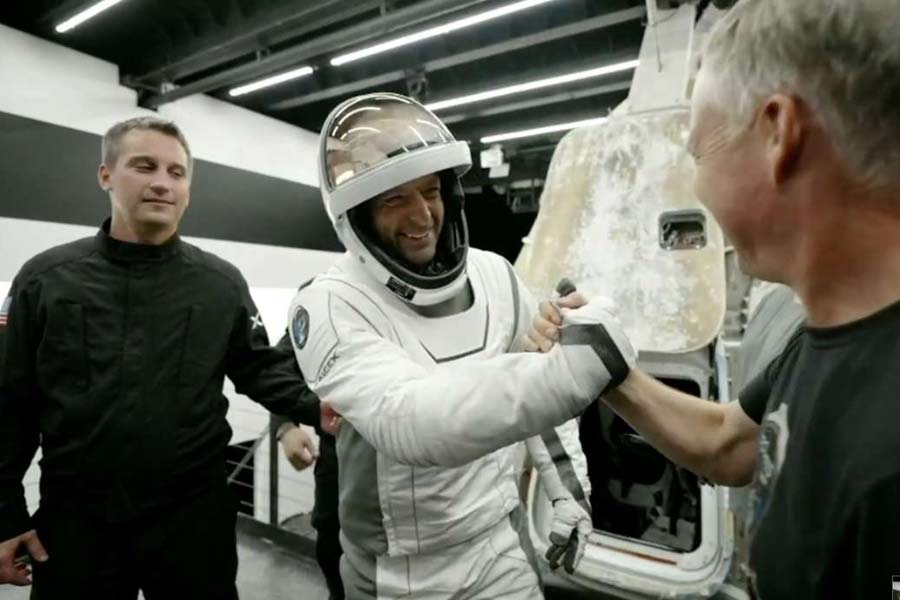 School dropout, billionaire Jared Isaacman walks into space 