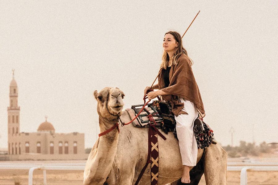 US camel jockey Taylor Dees was crowned the winner of camel race 