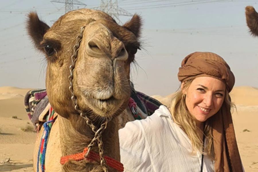 US camel jockey Taylor Dees was crowned the winner of camel race 