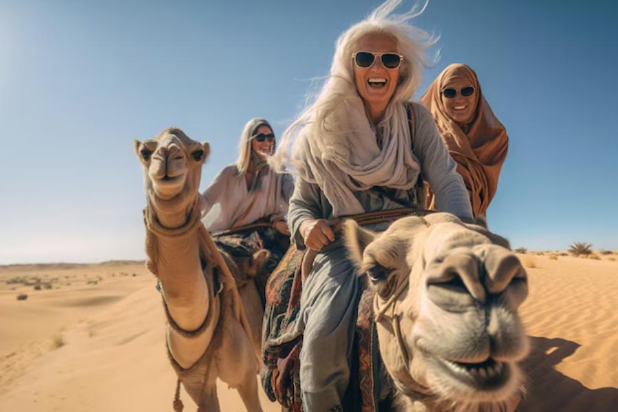 US camel jockey Taylor Dees was crowned the winner of camel race 
