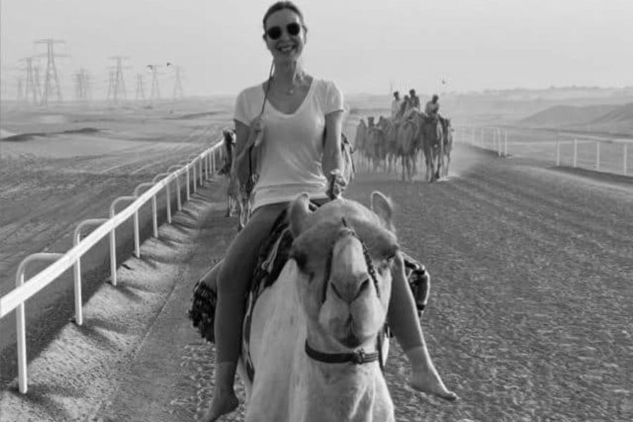 US camel jockey Taylor Dees was crowned the winner of camel race 