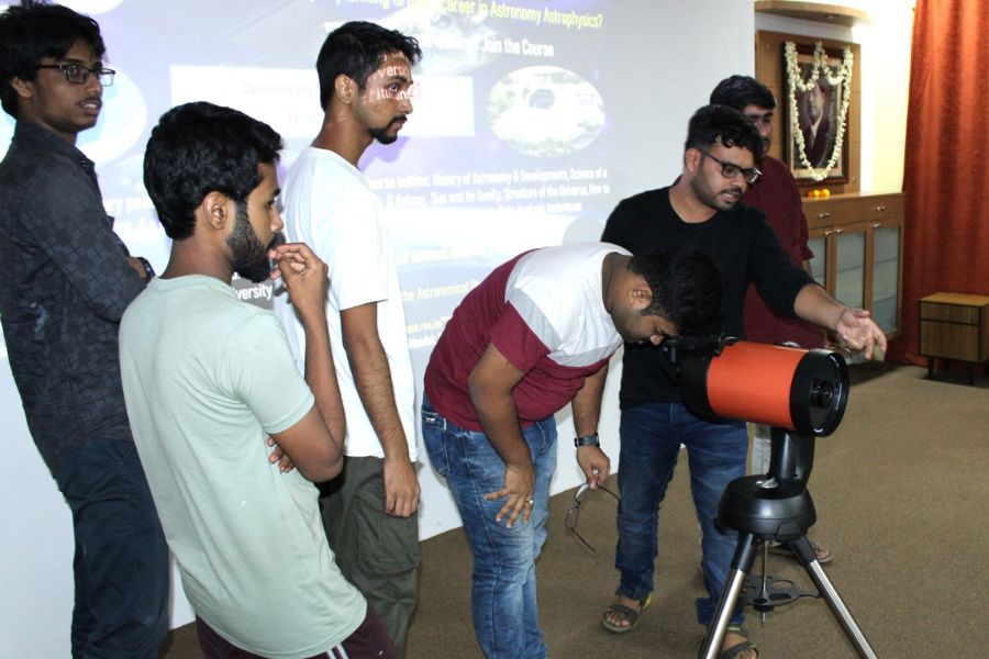 Telescope operation will be taught hands-on.