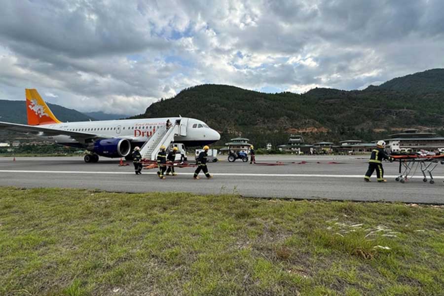 Bhutan Airport landing is very challenging only qualified pilots can handle landing and take-off 