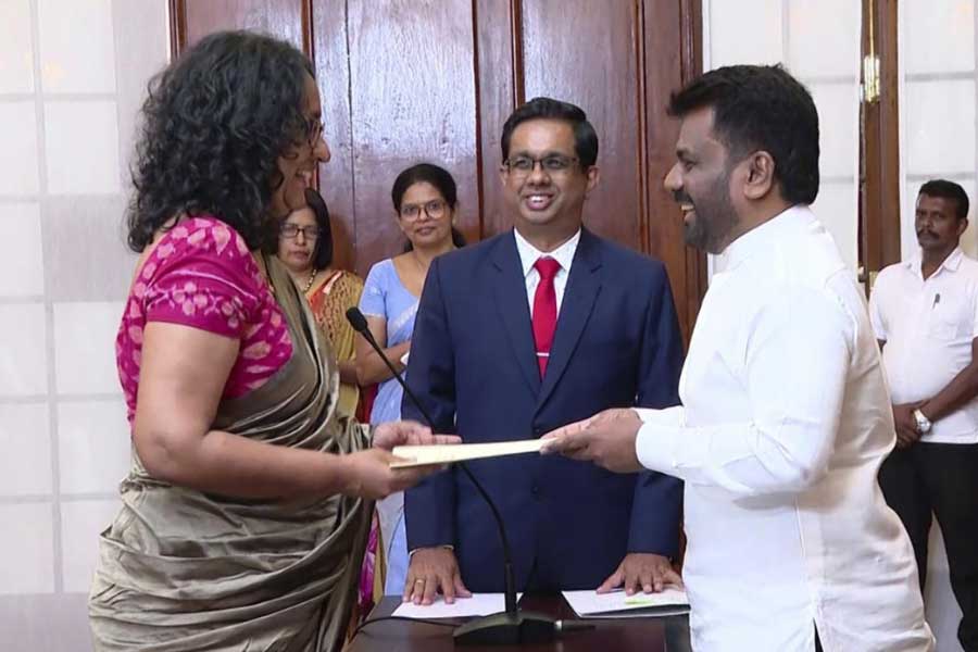 Academic-turned-politician Harini Amarasuriya who has old connections with India 